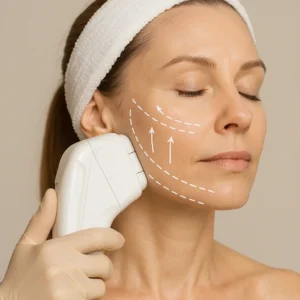 Woman having HI-FU to reduce wrinkles call LA LIPO West Yorkshire Now!