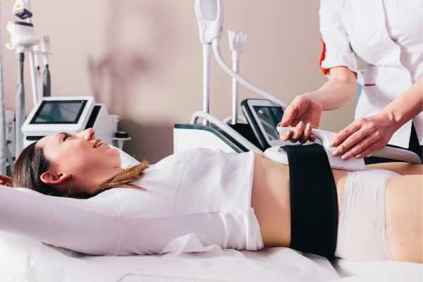 woman having body sculpting to help improve her body image and her mental health West Yorkshire